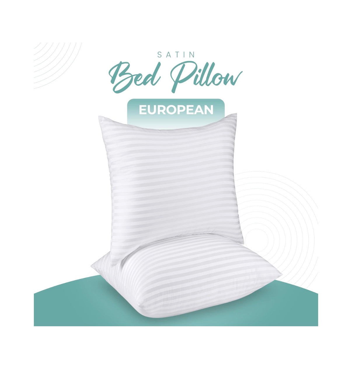 Utopia Bedding bed Pillows European Size of 2 Premium Soft Hotel pillows, Original Down Alternative Filling, Pillow for Sleeping, Cooling pillow for Back, Stomach and Side Sleepers (White) (New in Package)