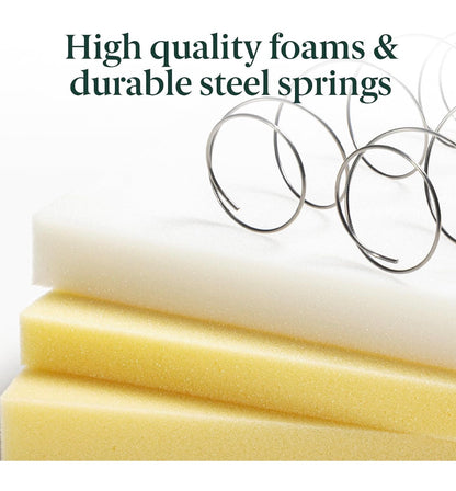 Zinus 6 Inch Foam and Spring Hybrid Mattress, Medium Firm Feel Fiberglass Free, Durable Support, Mattress CertiPUR-US & OEKO-TEX Certified Safe Materials (New in Box)