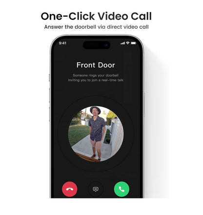 Aosu 2K Wireless Doorbell Camera 170 Degrees Wide Angle Battery Powered 2.4G Wifi 2 Way Full Head to Toe Video, Intelligent Parcel Detection, Local & Cloud Storage, Works with Alexa & Google Assistant (New in Box) (White)