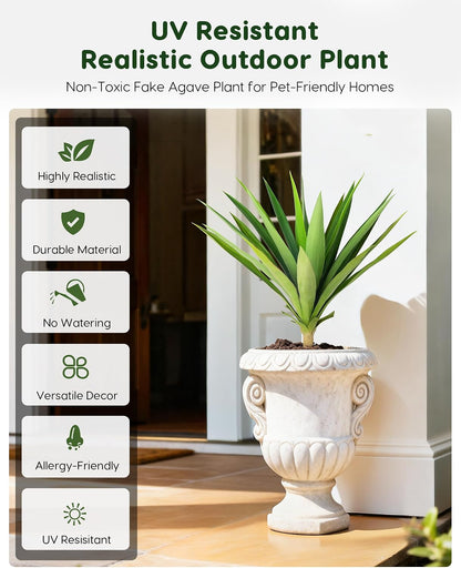 Artificial Outdoor Agave Plant