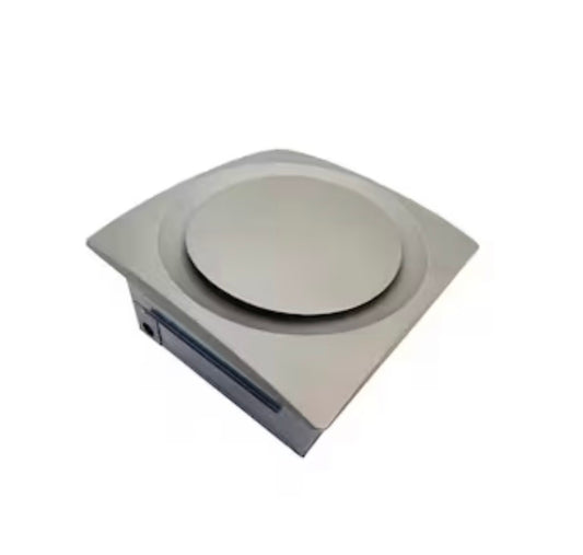 Aero Pure Slim Fit Quiet Bathroom Exhaust Fan 0.9-Sone 120-CFM Satin Nickel Decorative Bathroom FAn (Energy Star Certified)