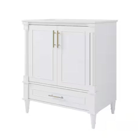 Single Sink Solid Wood Freestanding