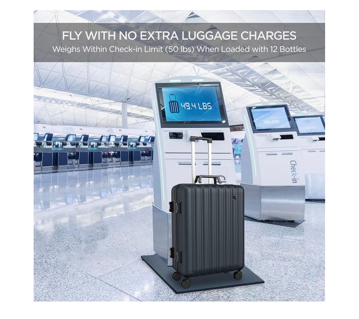 Boldworks Wine Suitcase for Airplanes 12 Bottle Wine luggage for Airplane Travel with TSA Approved Lock and Removable Insert to Carry Liquor (Black) (New in Box)