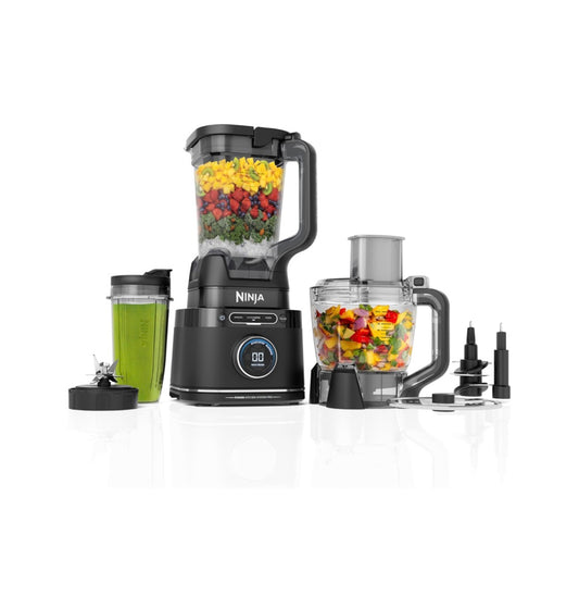 Ninja Kitchen System, Blendsense Tech, 72 Oz, 1800PW, For Smoothies, Cookie Dough, Salsa & More, 8 Cup Processor Bowl, 24 Oz Cup, (Black) (New in Box)