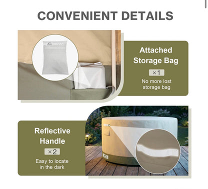 Outdoor Patio Furniture Set Cover (round)