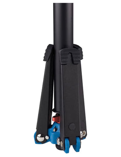 Benro Aluminum Monopod 4 Section Flip-Lock Monopod with 3 Leg Folding Base, 64.6 Inch Max Height & 39.7lb Load Capacity for DSLR, Mirrorless & Video Cameras