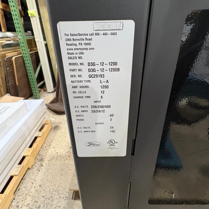 Enersys Gold Depth Double Forklift Charger