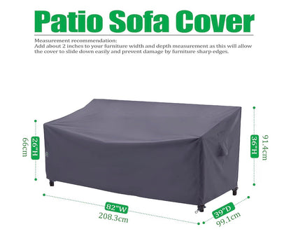 F&J Outdoor Heavy Duty 3 Seater Patio Sofa Cover