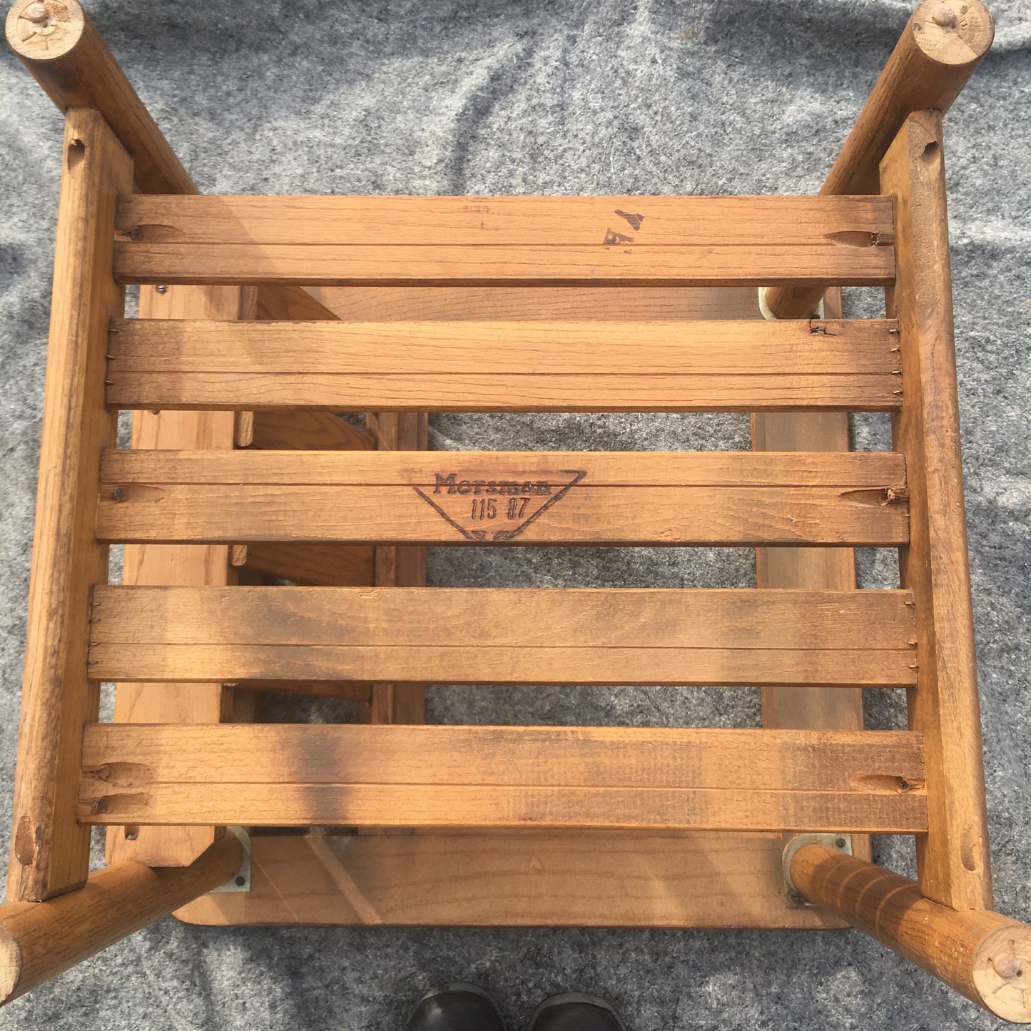 Mersman MCM End Table with Smoked Glass Top