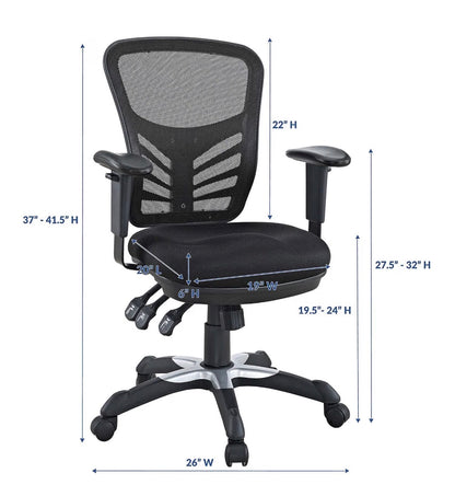 Modway Articulate Ergonomic Mesh Office Chair (Needs to be Assembled) (Black) (New in Box)