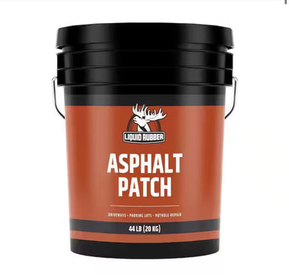 Asphalt Patch 44 lbs Pail Ready to Use Pothole Repair for Driveways, Parking Lots, Paths & Roads-All-Weather Application (New)