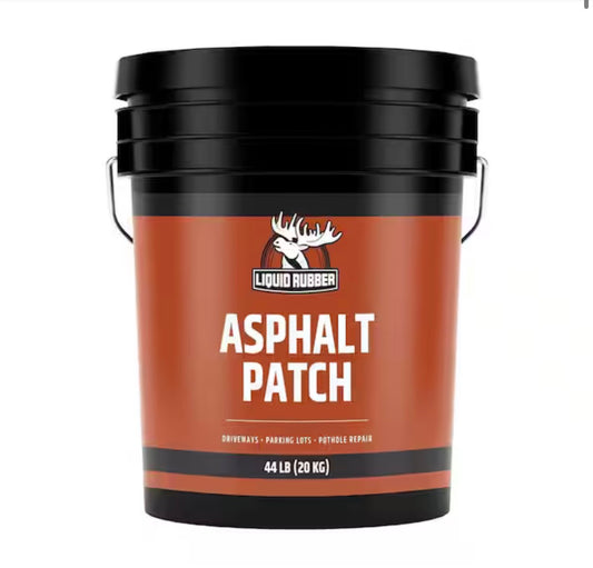 Asphalt Patch 44 lbs Pail Ready to Use Pothole Repair for Driveways, Parking Lots, Paths & Roads-All-Weather Application (New)