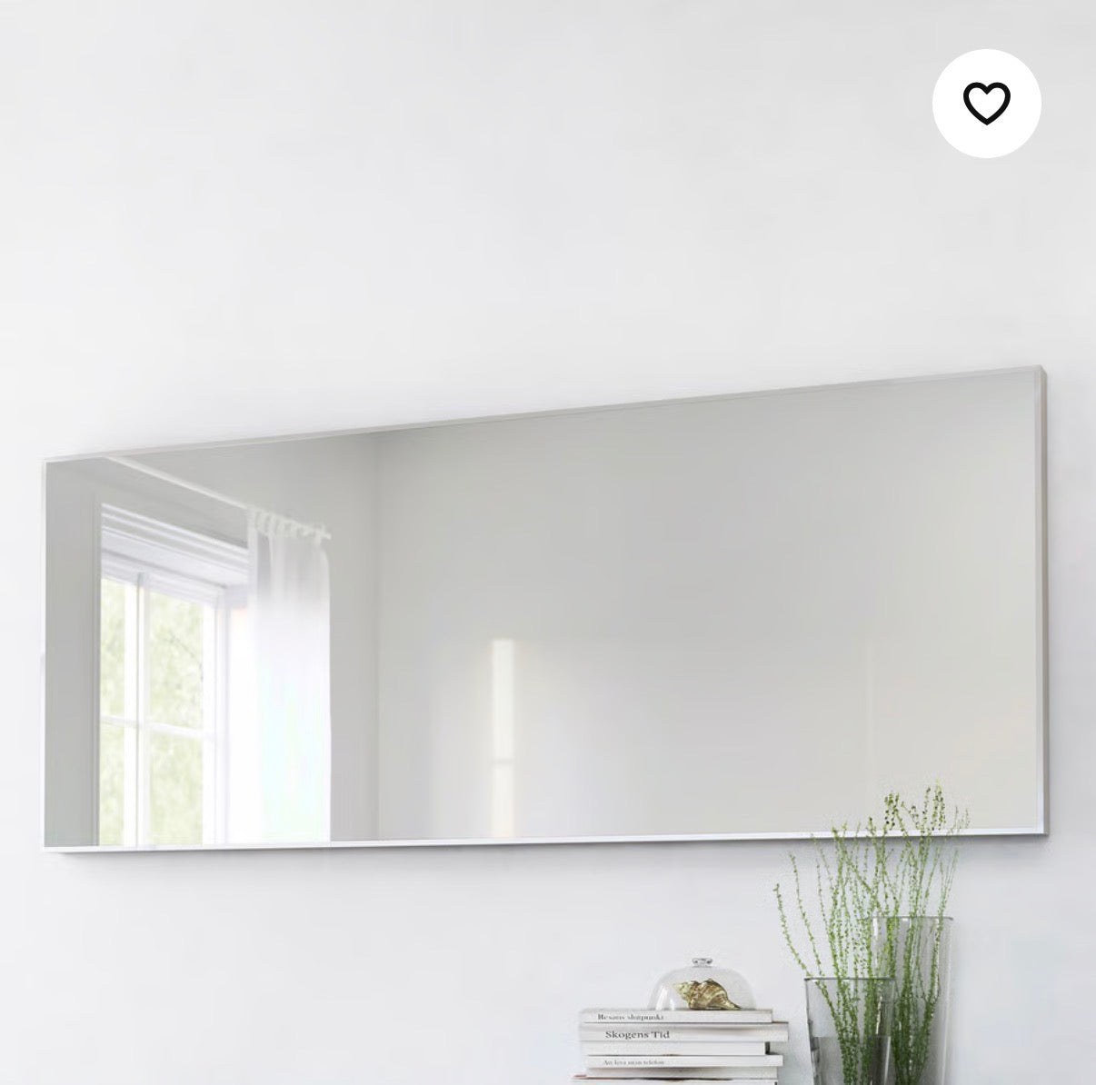 Hovet Mirror (Aluminum Colored Frame) Ikea