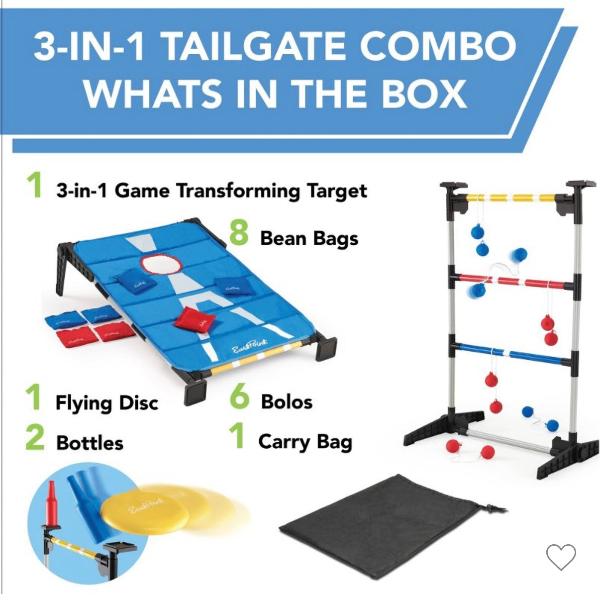 3-in-1 tailgate combo