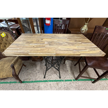 Custom Made Butcher Block Pub Table