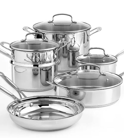Cuisinart Chef's Classic Stainless Steel 11pc Cookware Set