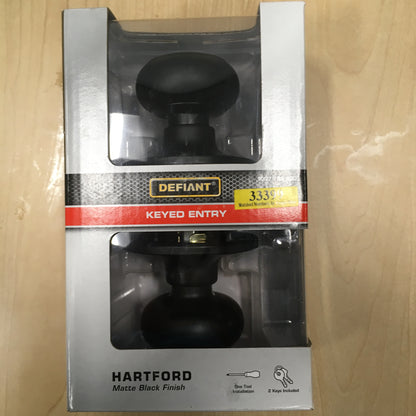 Defiant Hartford Keyed Entry Knob