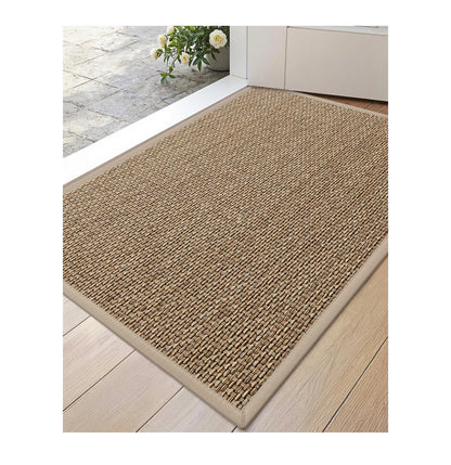 DEXI Ultra-Thin Entryway Indoor Mat 24 Inch X 36 Inch, Non-Slip Rubber Backing Inside Entry Mat, Low Profile Easy Clean Dirt Trapper Doormat for Inside Entrance Patio (Beige) (New in Package)