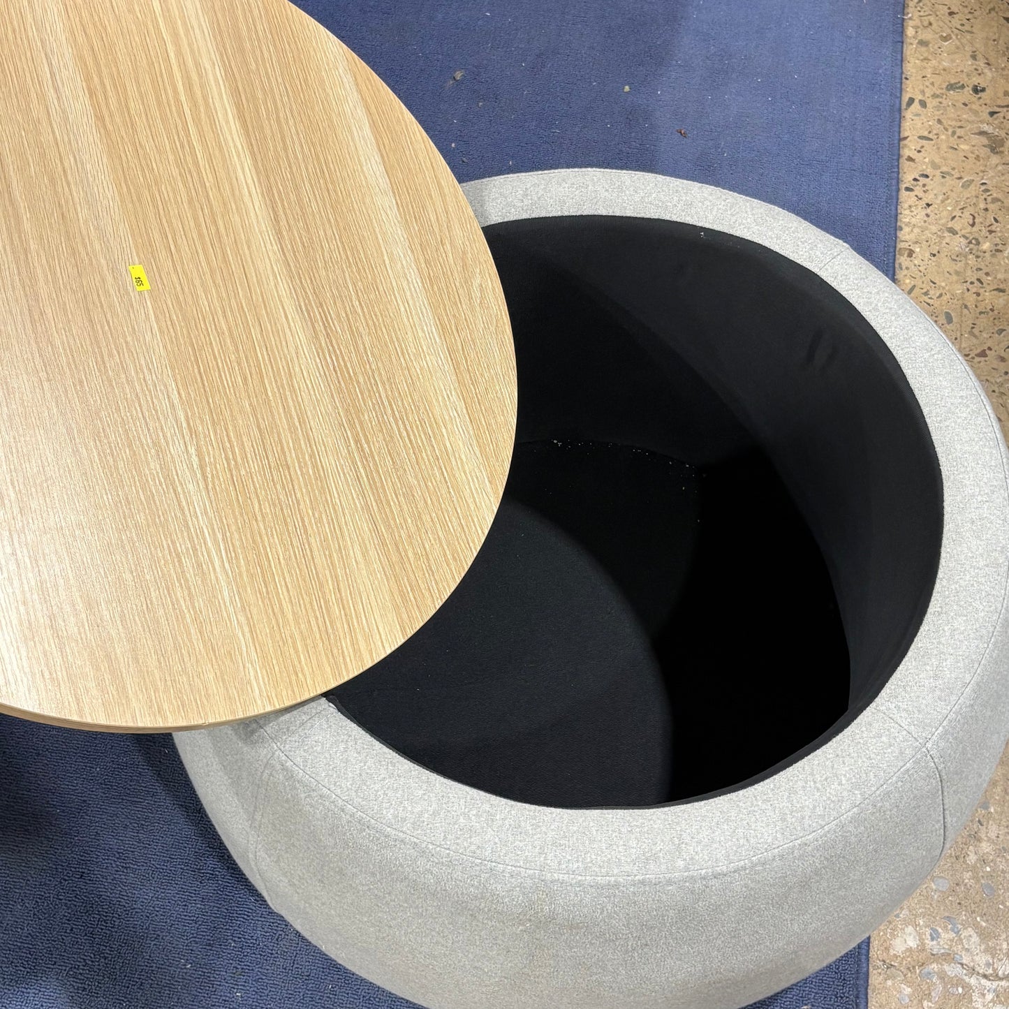 Round Storage Ottoman