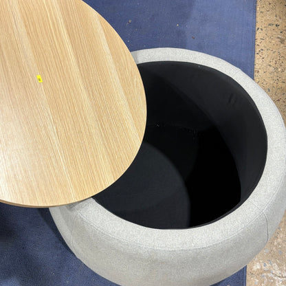 Round Storage Ottoman