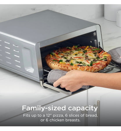 Ninja Flip Toaster Oven & Air Fryer, 8-in-1 Stainless Steel, SP151 Air Frye, Bake, Broil, Toast, Bagel, Dehydrate, Reheat, 1800W, Flip Up & Away, XL Capacity (New In Box)