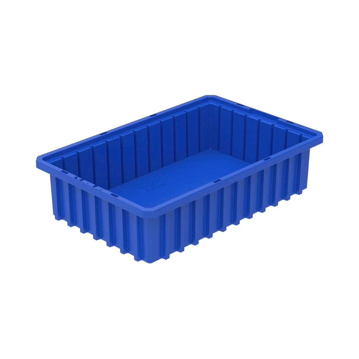 Akro-Mils-Blue Plastic Slotted Dividable Modu Boix Stackable Grid Storage Tote Container 16 1/2 Inch Length X 10 7/8 Inch Width X 4 Inch Height (12 Pack) (New in Box)