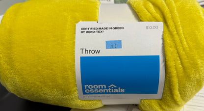 Room Essentials - Throw - yellow- 50 inch X 60 inch