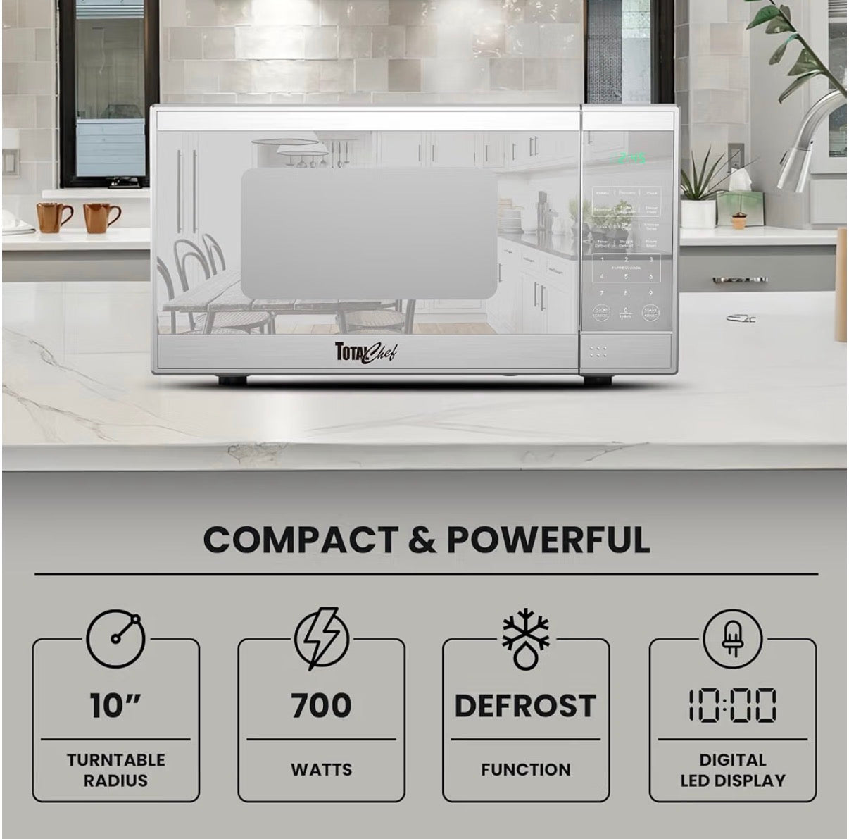 Total Chef 0.7 cu ft Microwave Oven