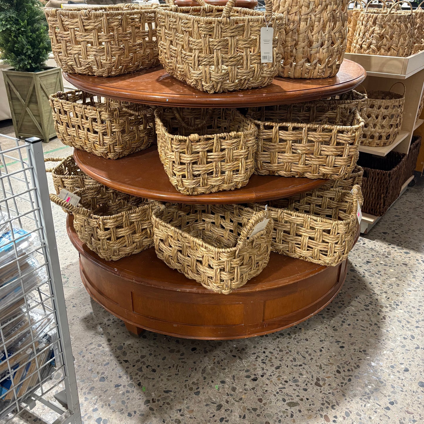 3 Tier Round Wooden Display