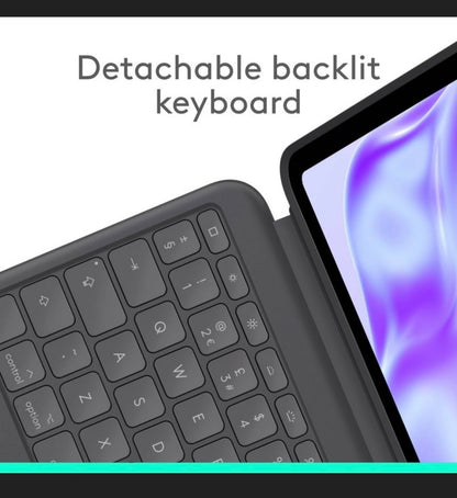 Logitech Combo Touch Keyboard Case for IPad Pro 11 Inch (M4-M50 (Graphite) (New in Box)