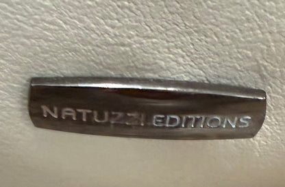 Natuzzi Editions White Leather Sofa (In Good used Condition)