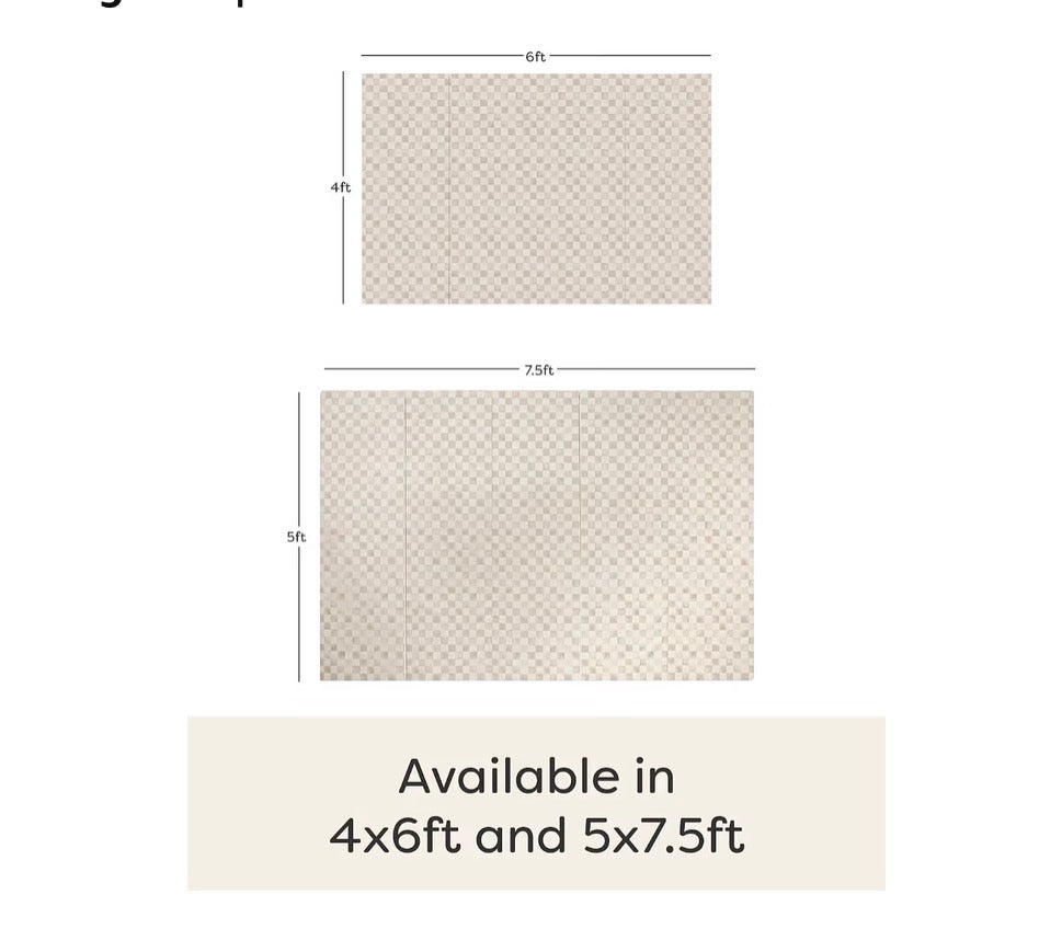 House of Noa Tumbling Play Mat for Floor-Foldable Foam Playmat, Non-Toxic Wipeable Mat (New in Box)