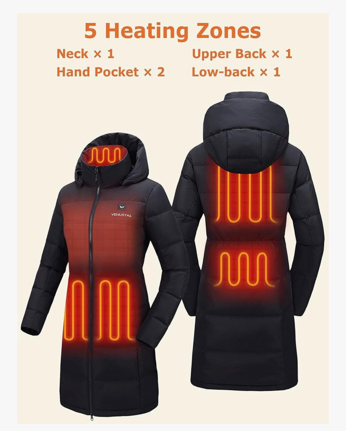 Women's Heated Down Jacket