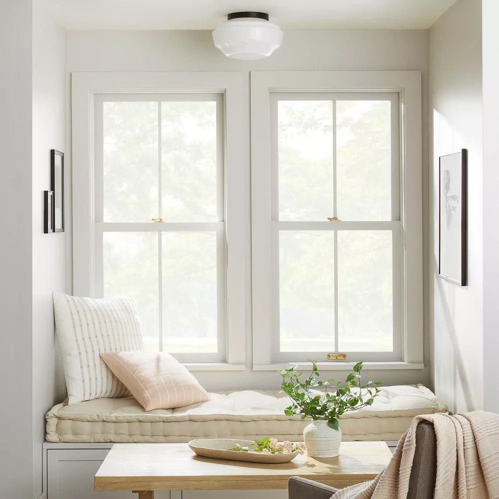 New Milk Glass Flush Mount Celling Light - Hearth & Hand™ with Magnolia