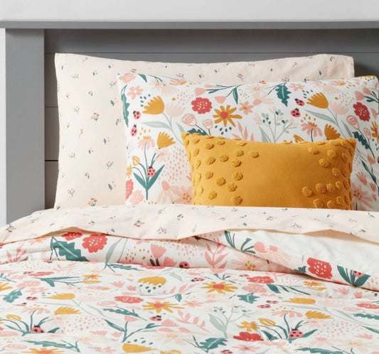 PILLOWFORT In the Garden Kids' Bedding Set with Sheets (Twin)