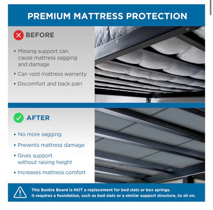 Premium Bunkie Board-Bed Boards for Under Mattress Support