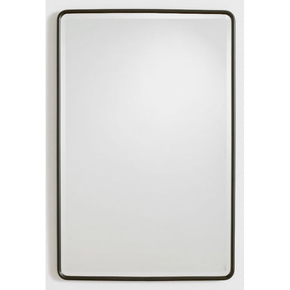 Pottery Barn Vintage Rounded Rectangular Mirror 23" W x 35" H Color: Aged Bronze