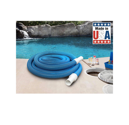 Poolmaster Manual Pool Vacuum Hose 30 Ft. X 1-1/2 Inch for Inground & Above Ground Pools, Not for Automatic Cleaner, Kink Free, Heavy Duty Pool Cleaner Hose with Swivel Cuff Made in USA (New in Box)