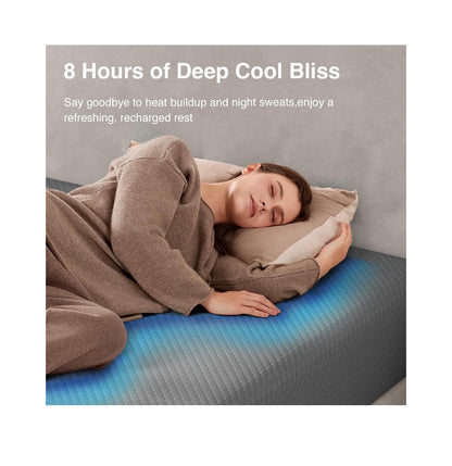 Novilla Full Size Mattress in a Box 10 Inch Cool Gel Memory Foam Mattress Cool Night Sleep & Pressure Relief, Mattresses with Thermally Balanced Foam Core for Enhanced Support & Breathability (Gray) (New in Box)