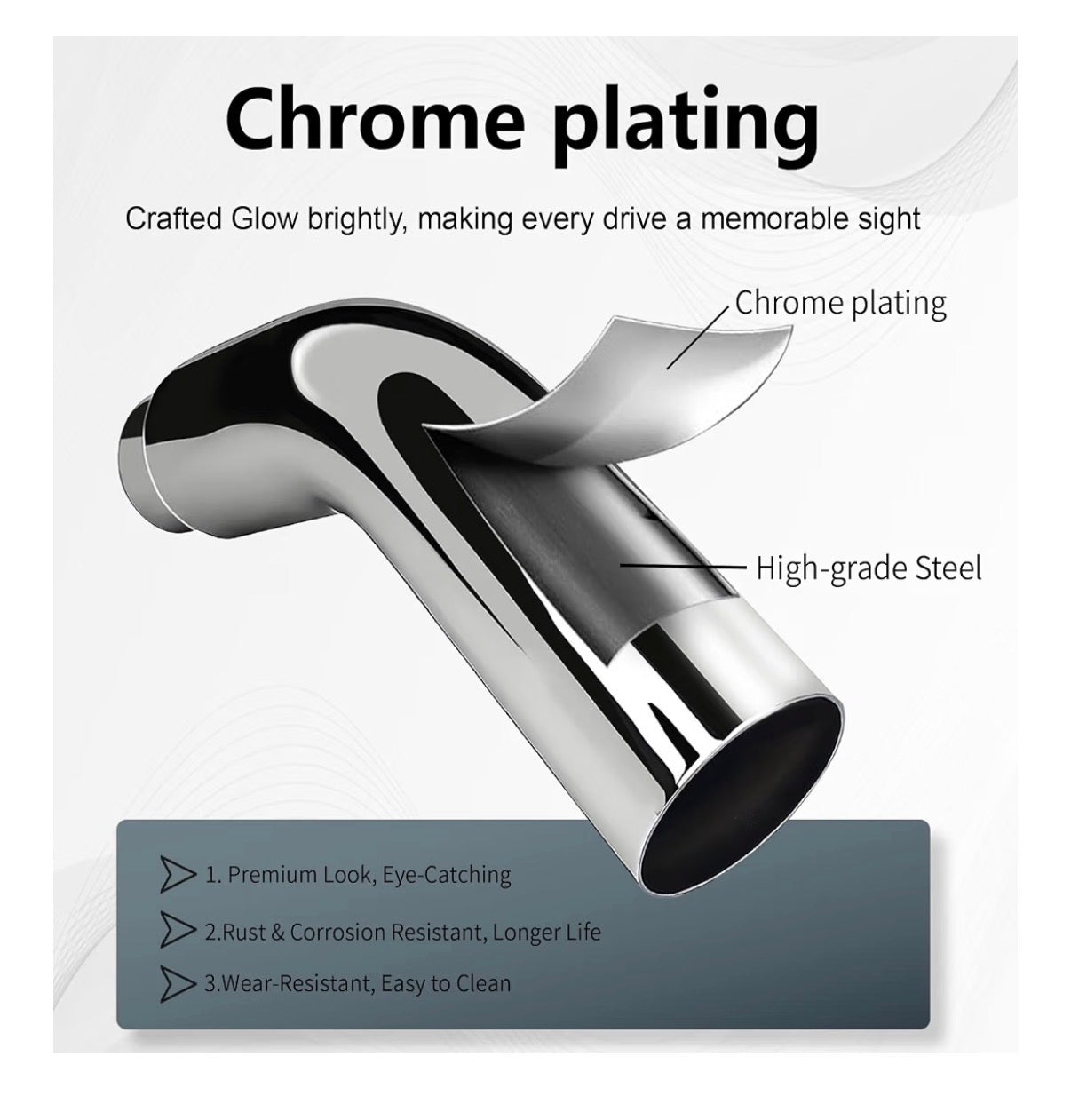 Universal 4 Inch to 6 Inch Exhaust Elbow Pipe with Steel Clamp Silver Chrome or Black Painted for Car, Truck & Diesel (New in Box)