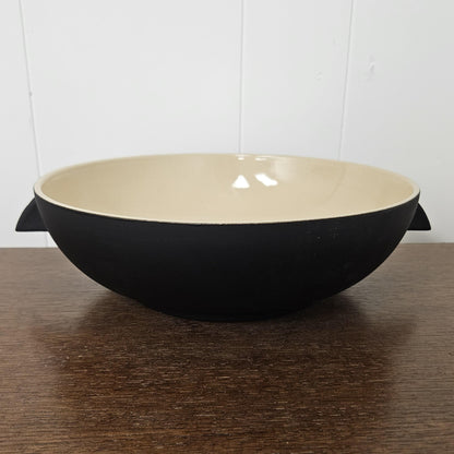 Large Black Ceramic Dinnerware Bowl