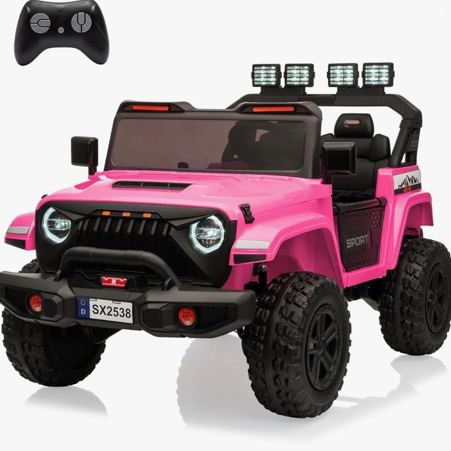 (New) Hikole 24V Kids 2-Seater Ride on Truck w/ Remote