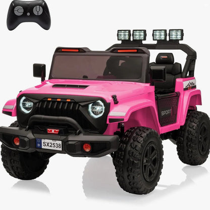 (New) Hikole 24V Kids 2-Seater Ride on Truck w/ Remote