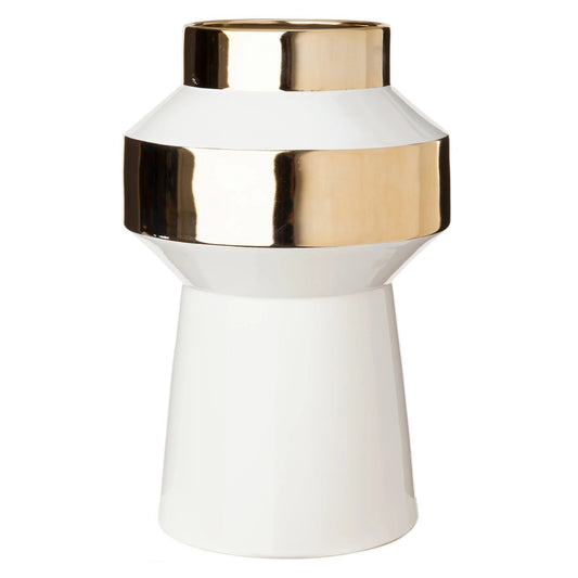 Gilded porcelain vase