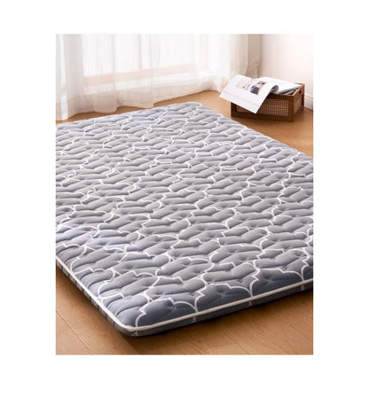 6th Generation Japanese Floor Futon Mattress Extra Thick 9 Layered Modern Futon with 100 Percent High Density Foam, Portable Floor Mattress Sleeping Pad for Adults, Guest Room, Dormitory, Full Size 54 Inch X 80 Inch (Gray) (New in Package)