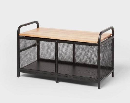 (New) Metal Storage Bench - Brightroom