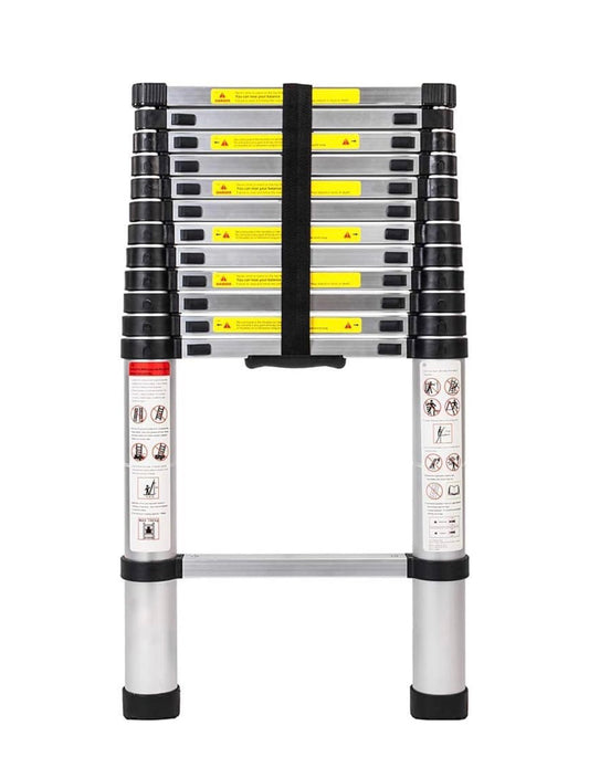 Telescoping Ladders, EN131 Standards Aluminum Extension Ladder Multi-Purpose Collapsible Ladder for RV or Outdoor Work 12.5Ft./3.8M (New in Box)