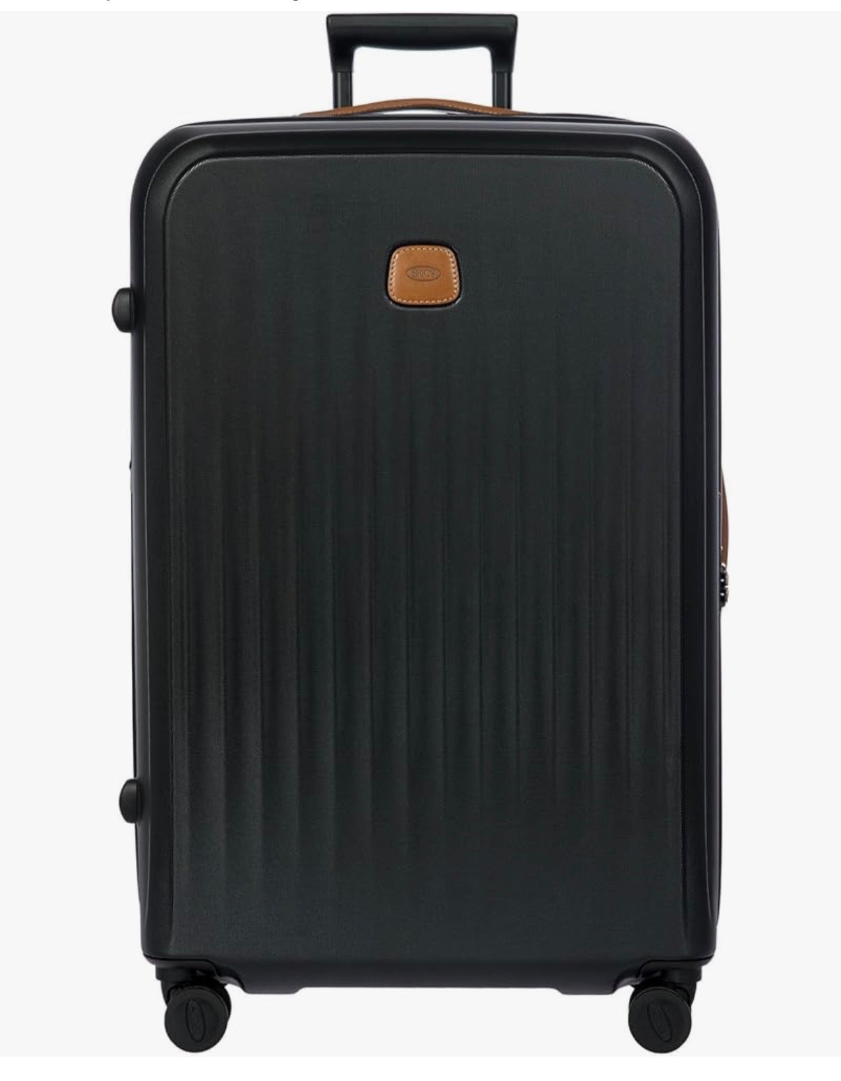 Bric's Taormia Ultra-Light Checked Luggage - Expandable Hard Shell Suitcase with TSA Lock, Anti-Tamper Zippers & 360 Spinner Mobility Wheels 30 Inch (Black) (New in Box)