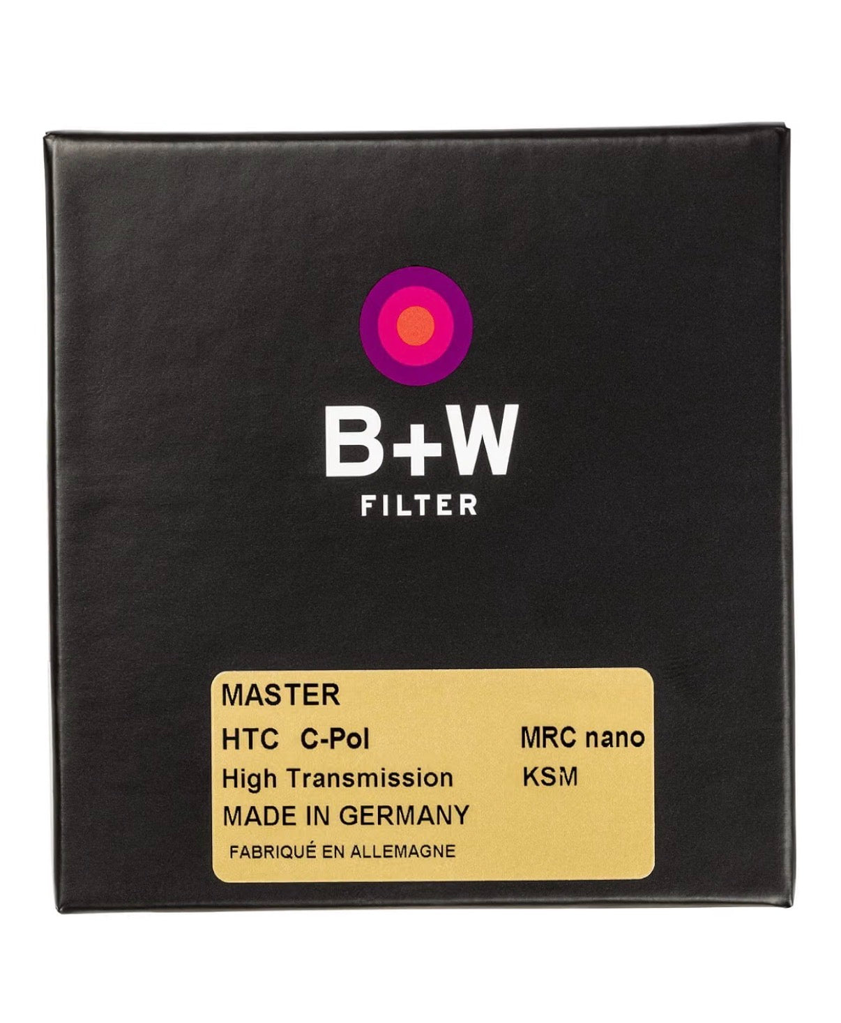 B+W 62mm Master High Transmission Kaesemann Circular Polarizer MRC Nano Glass Filter (New in Box)