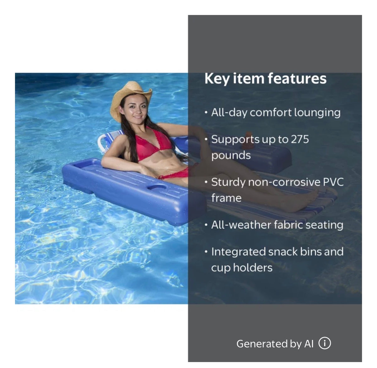 Riviera Floating Lounge - Poolmaster